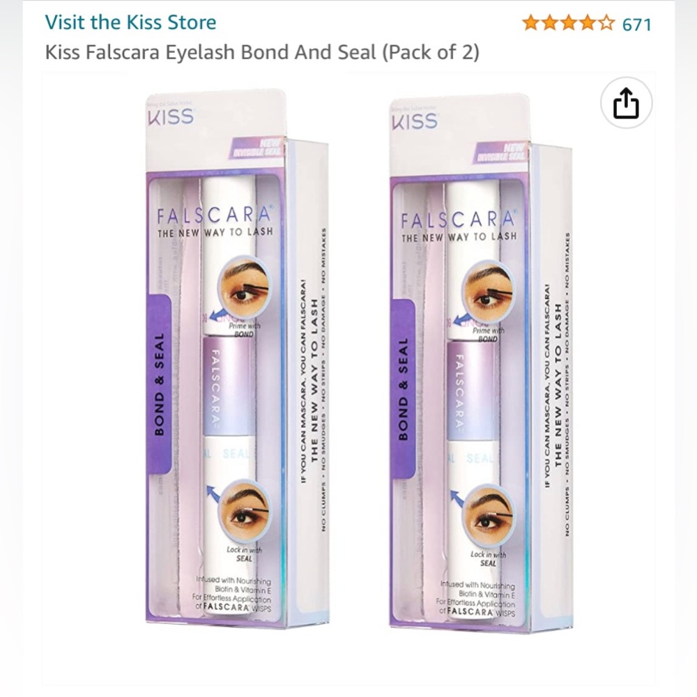 TikTok Famous Eyelash Bond for False Lashes 2pck